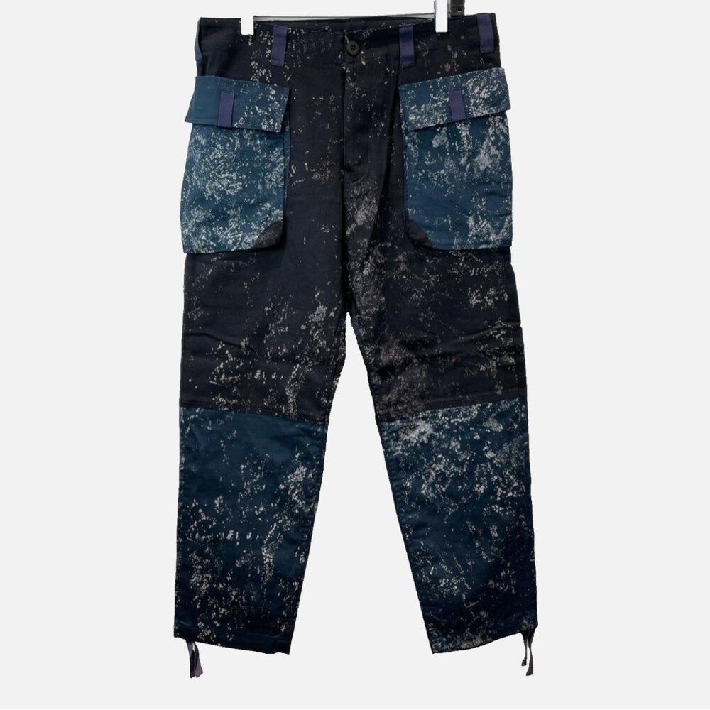 Wasted Collective Japan Made Upcycled Cargo Work Pants L Unisex Paint Streetwear